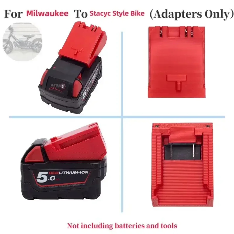 For Stacyc  Milwaukee  Batteries Adapter Converter. Works With all New for Stacyc bikes.