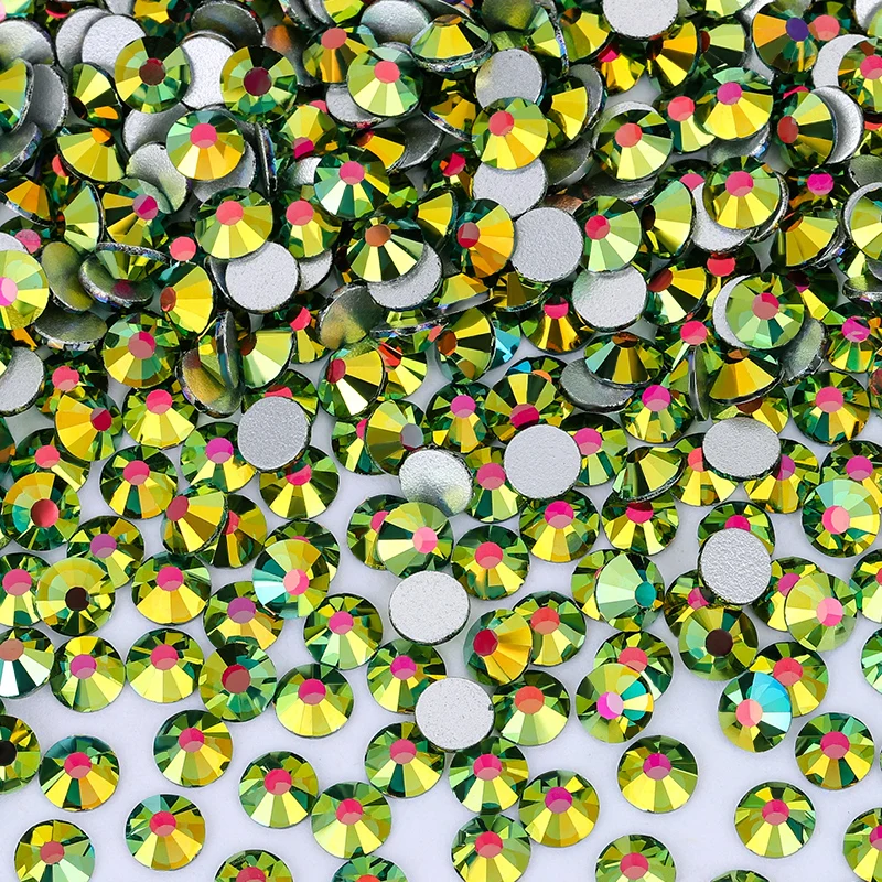 QIAO Kristall-Strasssteine, nicht heißklebend, flache Rückseite, SS6-SS30, Glitzer-Diamanten zum Aufkleben, Glitzersteine für Nagel-Make-up, Bastelarbeiten und Dekorationen – Detail 9