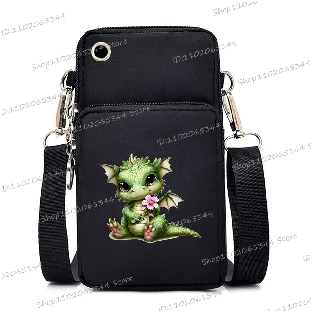 Capybara Bobo Çay Baskı Kadın askılı çanta Asılı Boyun bozuk para cüzdanı Çanta Karikatür Moda Cep Telefonu Çantası Küçük Crossbody Çanta