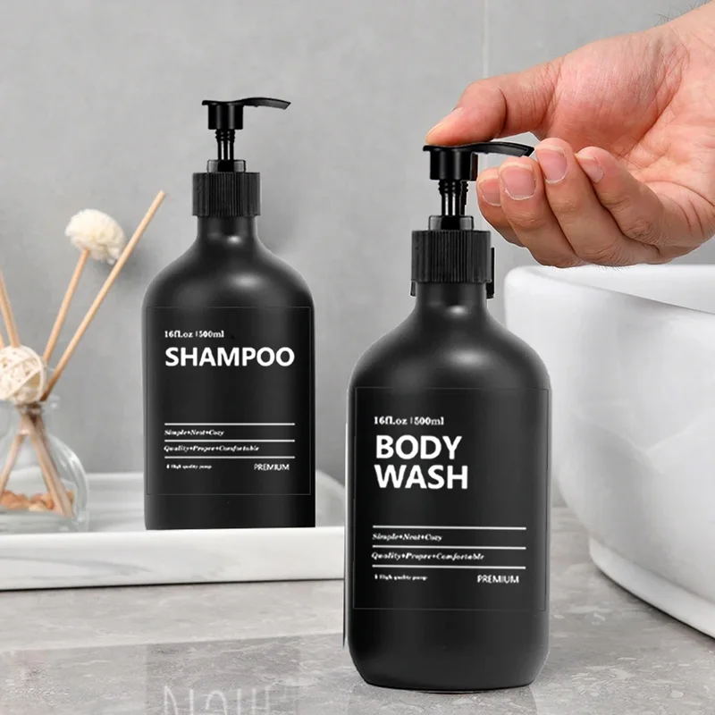 2/3 PCS Soap Dispenser Empty Pump Bottle 500ML Refillable Shampoo Lotion Conditioner Hand Sanatizer Bathroom Kitchen Container