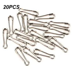 20pcs High Stainless Steel Fishing Connector Lure Snap Hook Fastlock Barrel Swivel Safety Fish Accessories Feeder Ring Carp Tool