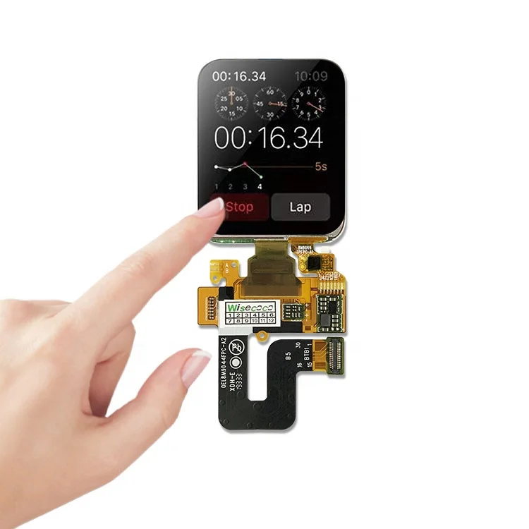 1.78 Amoled Square Screen Oled 1.8 Inch Touchscreen IPS PCAP Display Smart Wearable Home Automation Screen Thin Panel