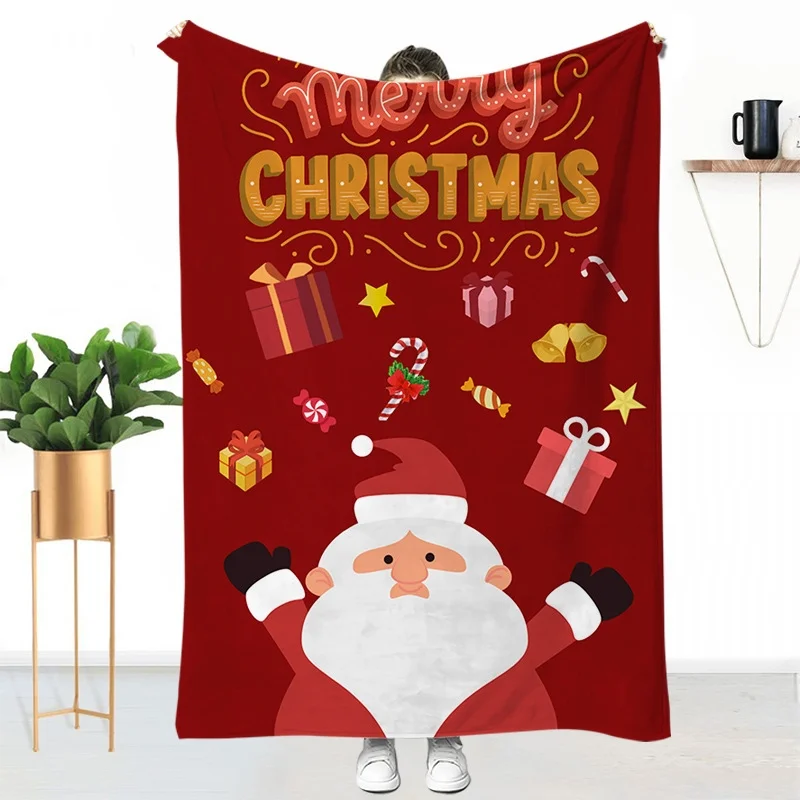 Christmas Homer Simpson Soft Plush Throw Blanket Soft & Cozy Blanket Perfect Gift for the Holiday Season Family Party