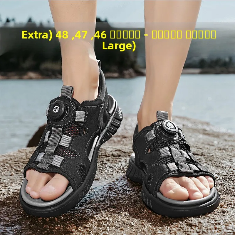 sandales-decontractees-respirantes-et-confortables-en-cuir-veritable-a-boucle-rotative-pour-hommes-grandes-tailles-45-48-ideales-pour-l'ete-et-la-plage-pour-jeunes