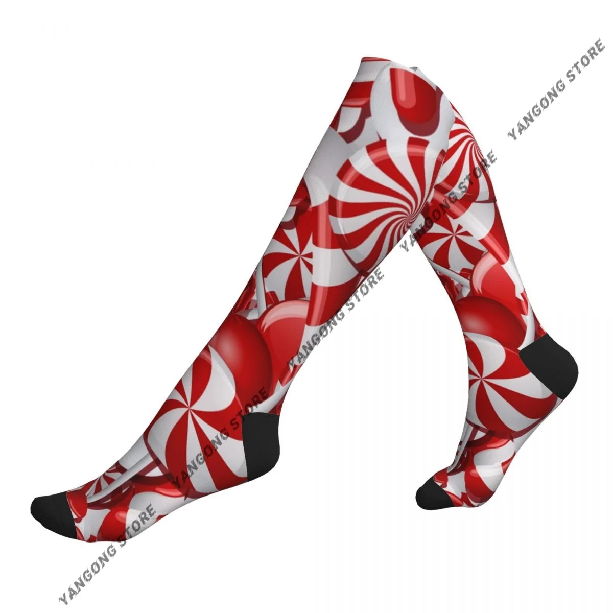 Women Compression Socks Christmas Candy Calf Socks Stockings Sports Socks