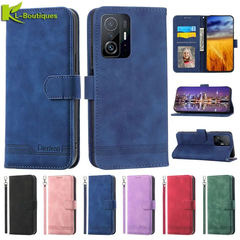 For Xiaomi 11T Pro Case Wallet Leather Book Funda for Xiaomi 11T Pro Cover Xiomi11T 11 T 11TPro Magnetic Flip Phone Cases Coque