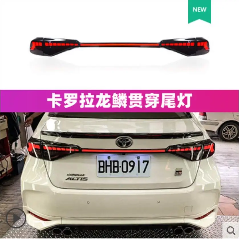 Car bumper tail light for tayota Corolla taillight altis 2019~2021y LED car accessories Taillamp corolla rear light fog