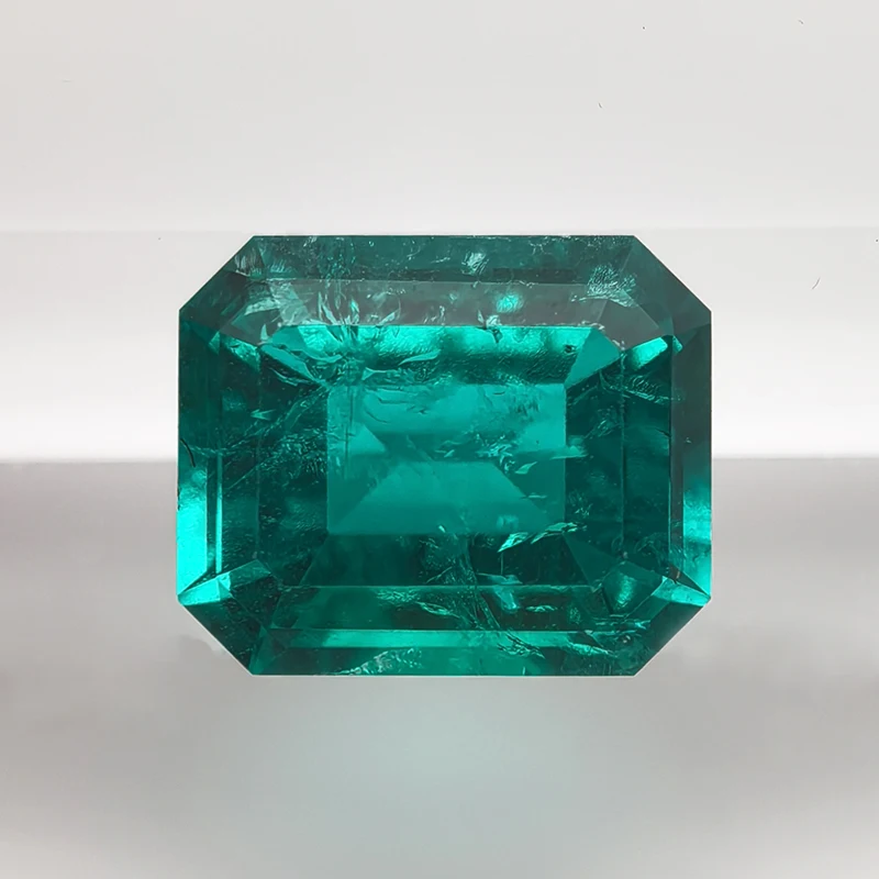 Top Hand-cut Lab Grown Columbia Emerald Stones Hydrothermal Emerald Gemstones with AGL Certificate