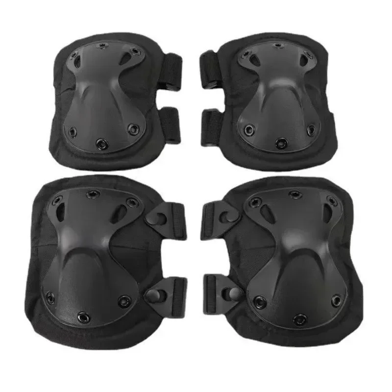 

2 Pairs/set Tactical Knee Pad Elbow CS Military Protector Outdoor Sport Hunting Kneepad Safety Gear Hot Elbow wraps gym Bandage