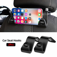 2Pcs Car Seat Headrest Hooks Auto Interior Accessories For Audi Q5 Q4 A4 A6 A7 A5 A3 Q3 Q2 A1 A8 TT S1 S3 Q7 SQ5 SQ7 SQ3 S4 S5