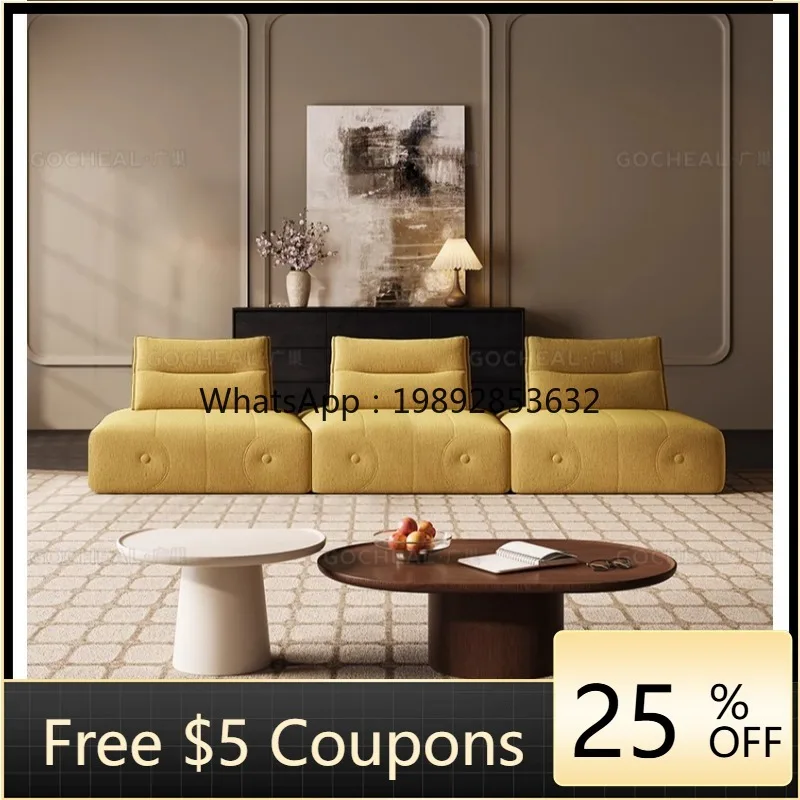 

FF fabric sofa modern simple living room retro style free combination modular sofa