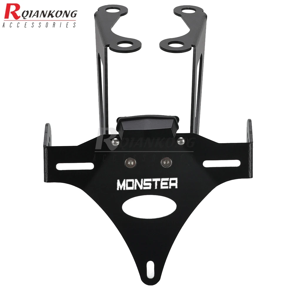 Staffa porta targa per DUCATI Monster 659 797/Plus 821/Stealth 1200/S/R 2017-2021 Kit eliminatore parafango posteriore ordinato