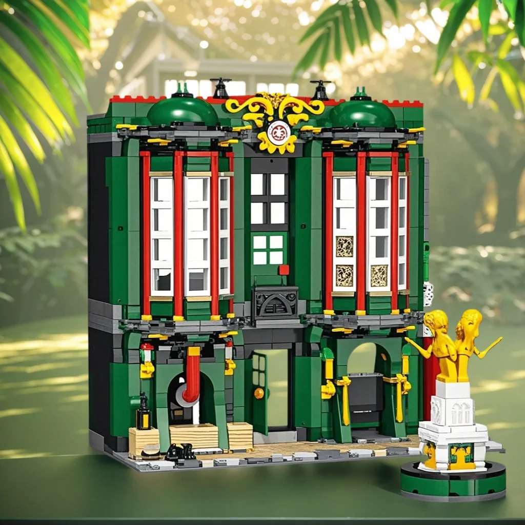 

Magic movies street scenes houses creative buildings building block models toys gifts for kid and teenagers handmade DIY