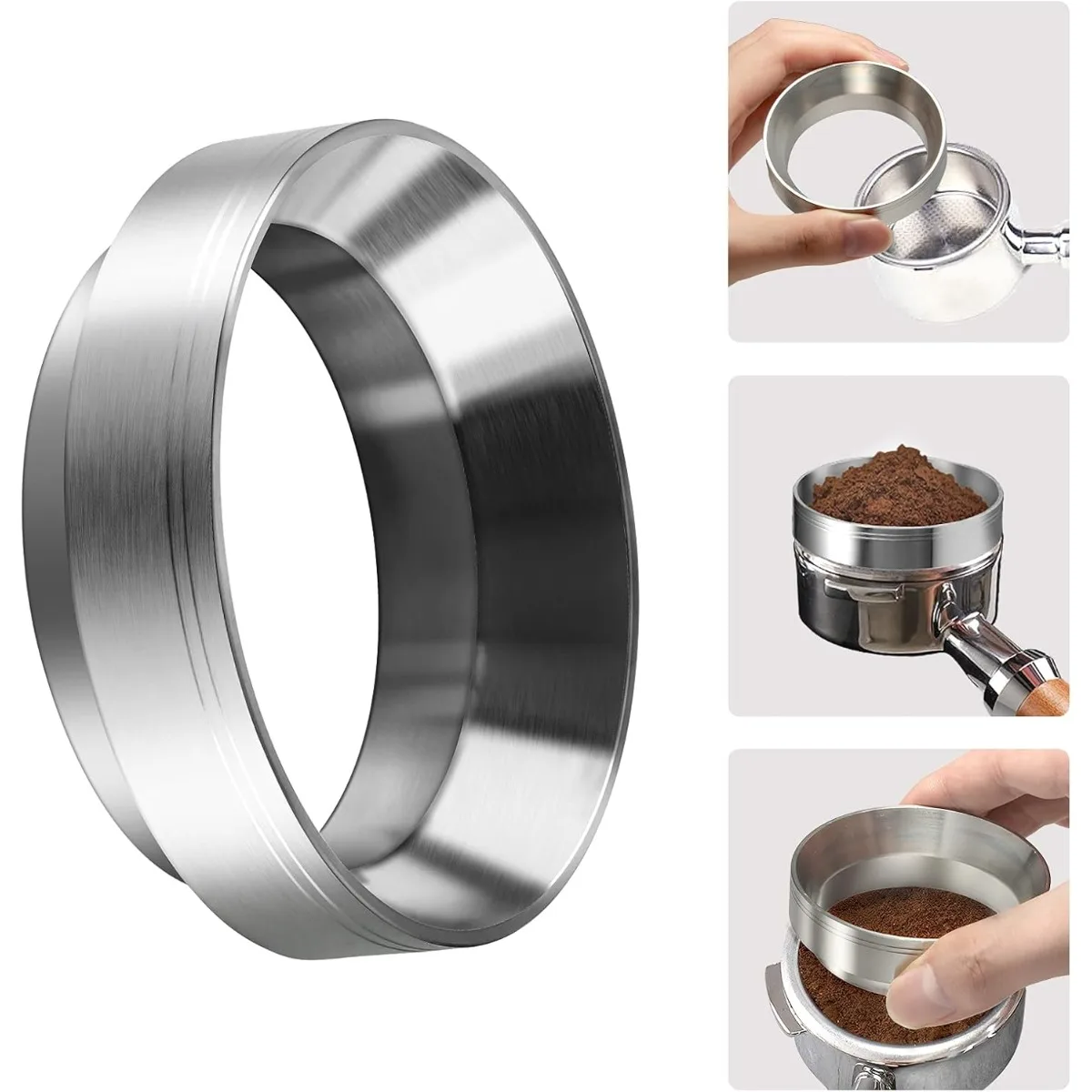 Coffee Grinder Catcher Ring Anti Fly Powder Dosing Ring 51mm 53mm 58mm Coffee Handle Cloth Powder Ring Coffee Tools