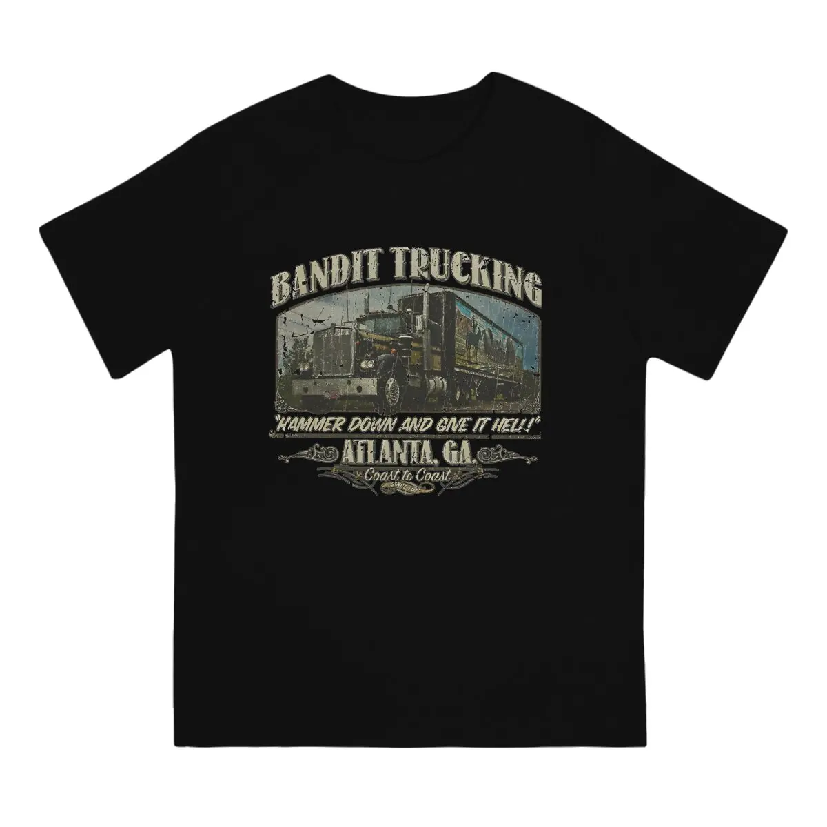 Bandit Trucking 1977 Men T Shirt Smokey And The Bandit Crazy Tees Short Sleeve Crew Neck T-Shirts Pure Cotton Unique Clothes