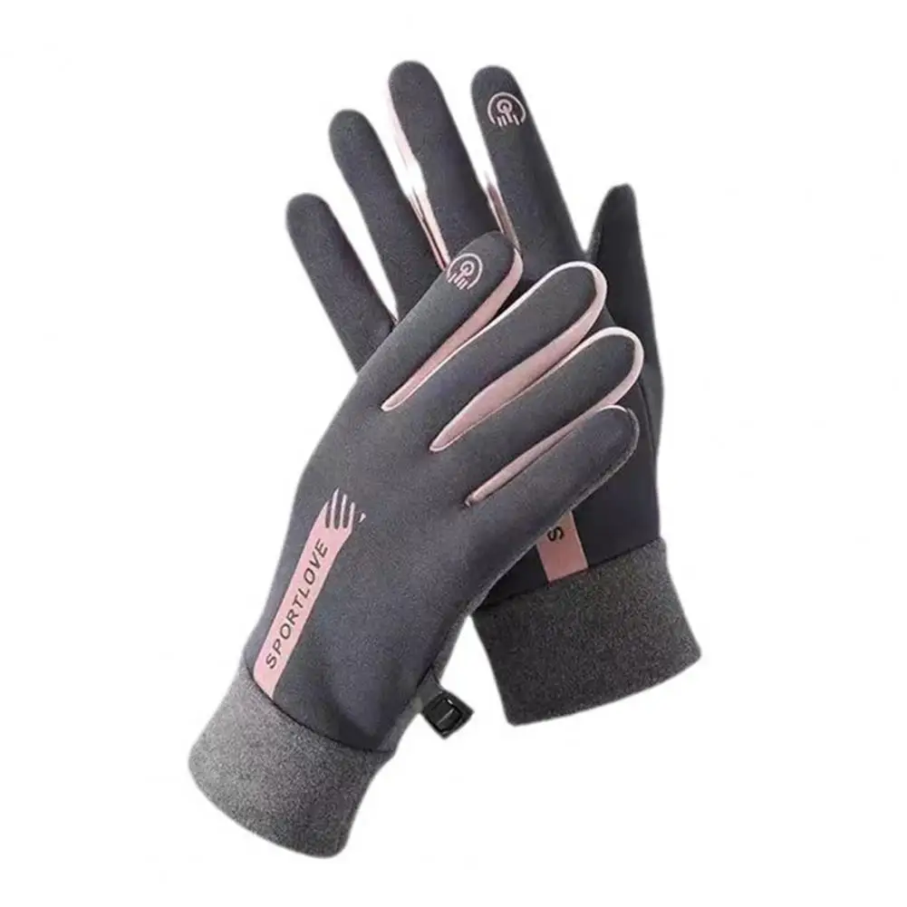 Anti slip Gloves Women's Winter Gloves Windproof Thick Warm Cycling Gloves Anti slip Cold proof Skiing for Riding