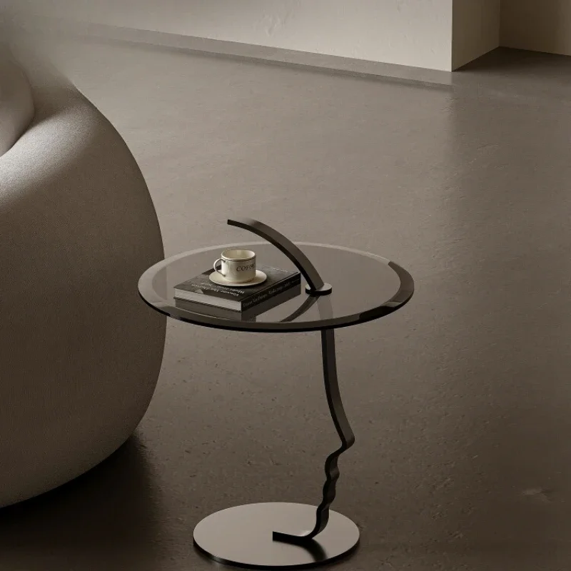 

Glass edge few modern simple small apartment special-shaped creative edge few