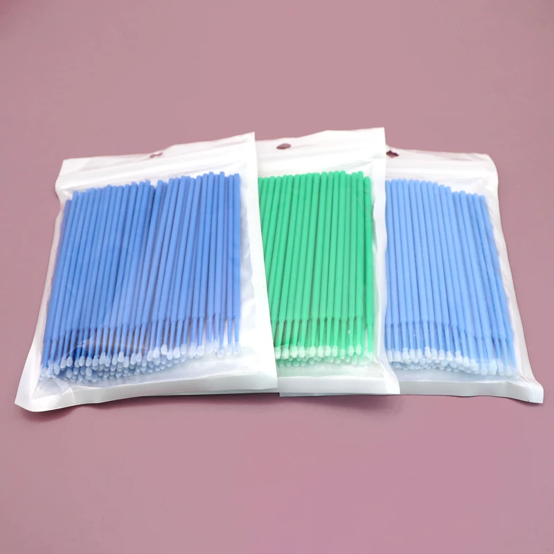 100Pcs Disposable MicroBrush Lash Cotton Swab Eyelash Extension Glue Cleaning Brushes Applicator Sticks Makeup Tools Wholesale