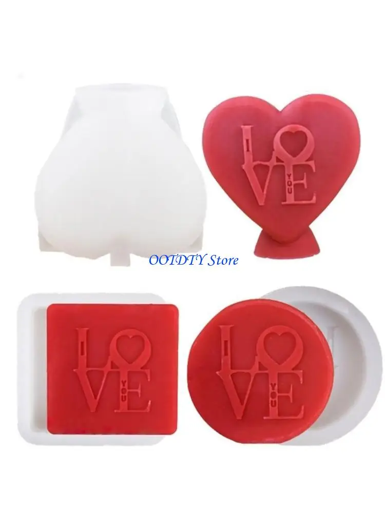 

367A Geometric Mold Silicone Mold for Candle Making Reusable Heart Resin Epoxy Mould Casting Molds DIY Silicone Mould