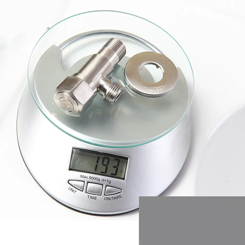 Stainless Steel Angle Durable High Temp Resistant Explosion Proof Easy Install Connect Hot Cold Water Bathroom Toilet Shower