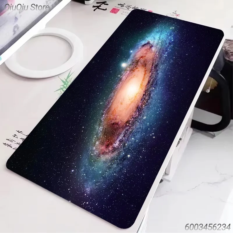 Cosmic Space Big Mouse Pad, Colorful Nebula Galaxy Star Design Extended Desk Mat NonSlip Rubber Base for Gamer Workspace  Gift