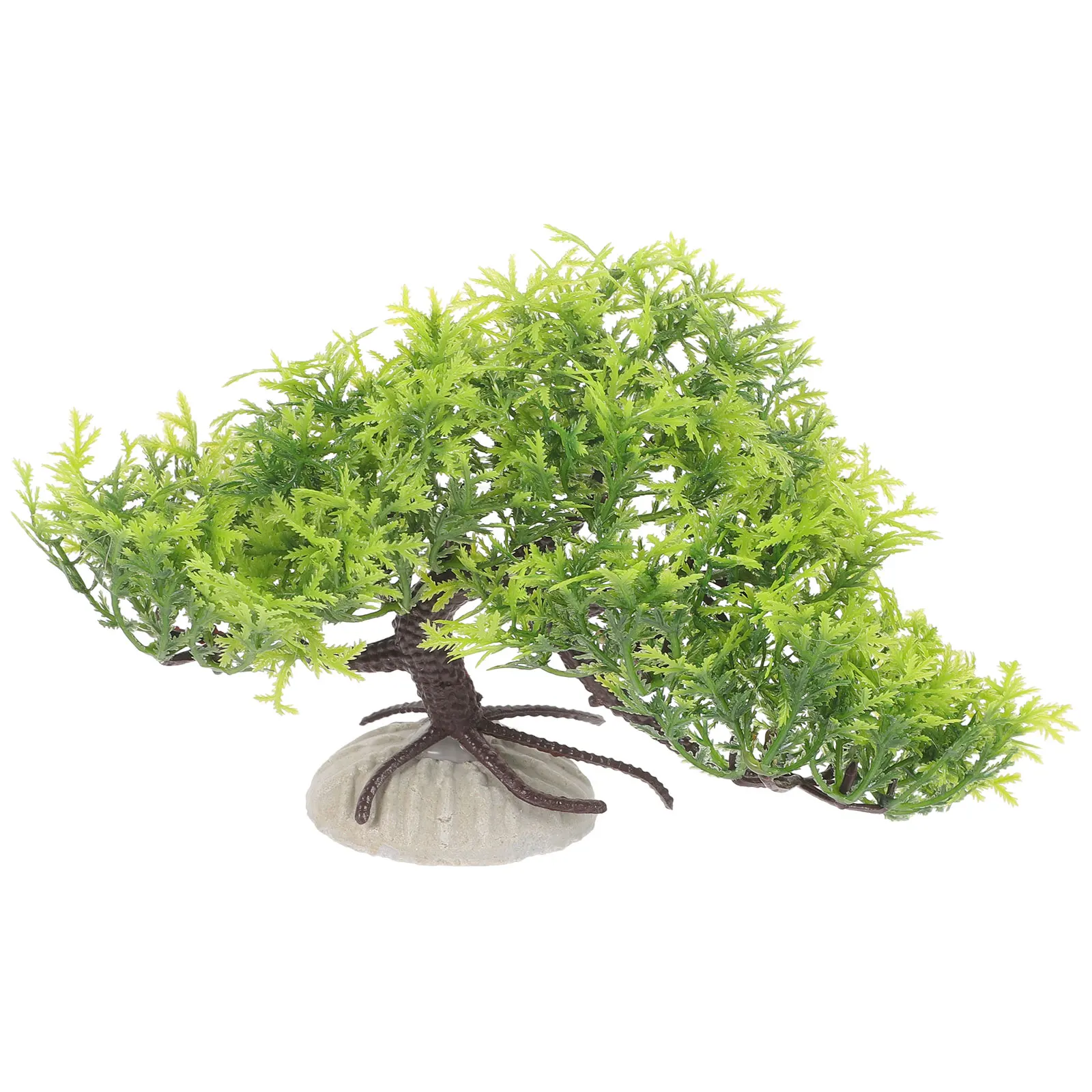 

Simulation Welcome Pine Bonsai Realistic Modeling Fish Tank Decor Aquarium Plants Plastic Large Tall Decorations Accessories