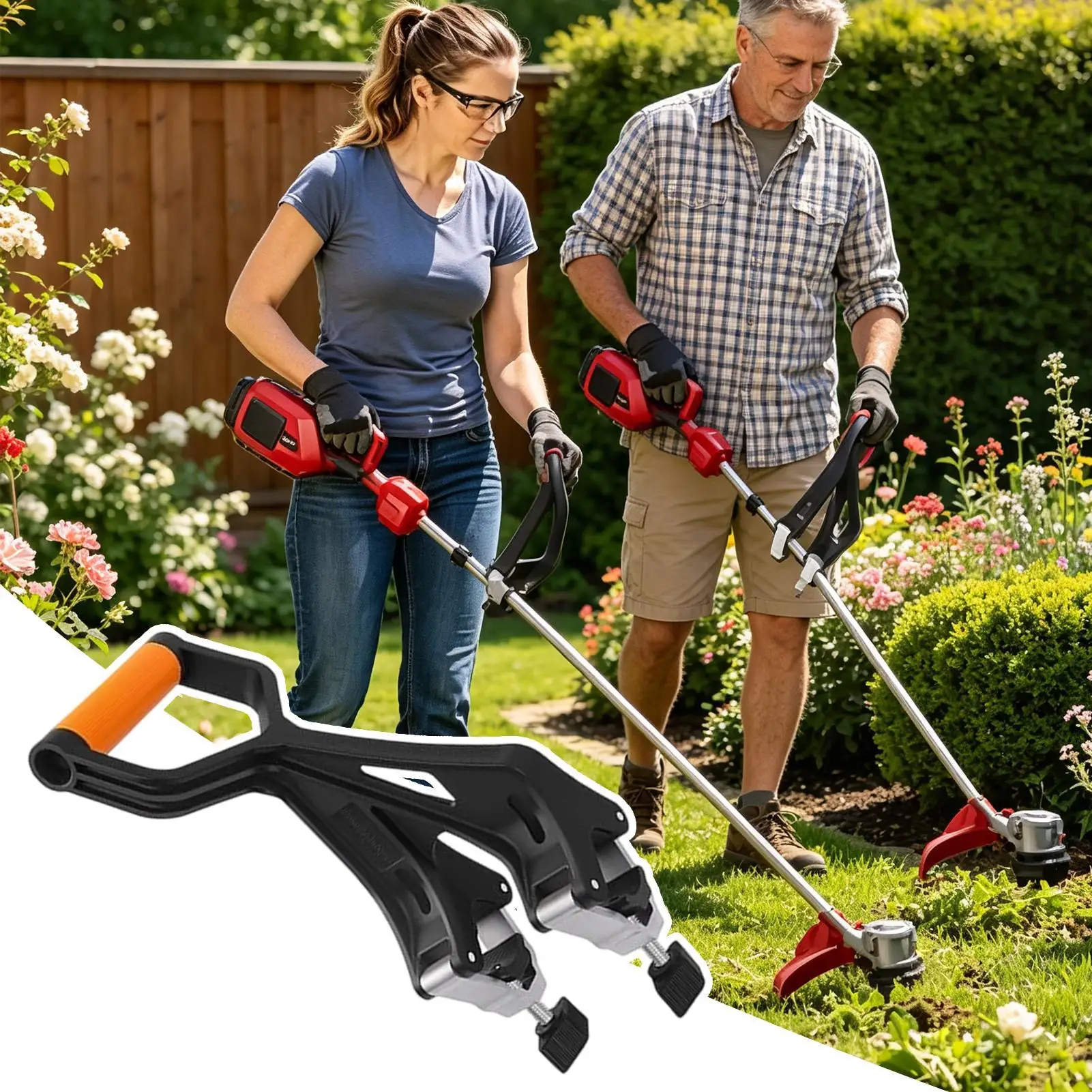 Garden Tool Handle Extension Non Slip Easy Install Grass Trimmer Handle Replacement For Gardeners Professionals Enthusiasts