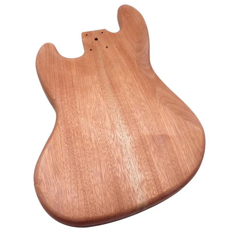 Okoume Wood JB Bass Guitar Body Electric Bass Guitar Barrel Natural Color DIY For Bass Guitar