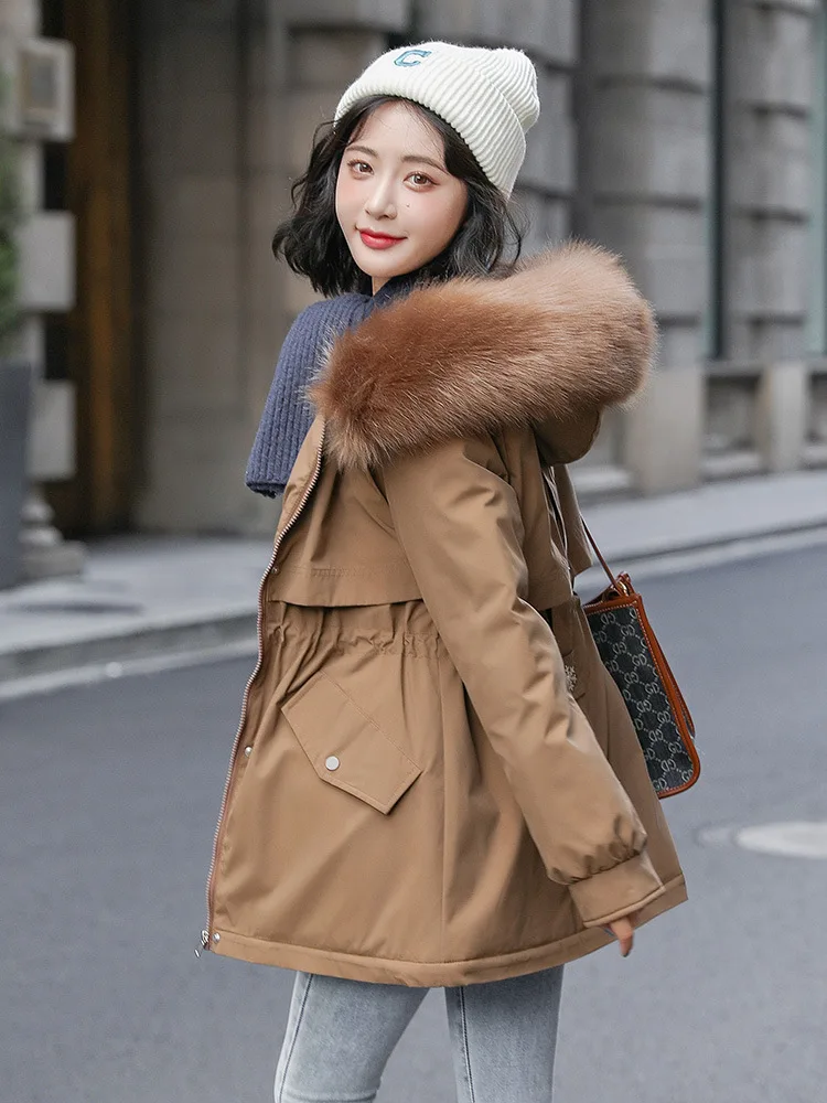 

Parkas Autumn Womens Fall Cargo Mid-Length Leisure Breathable Cozy Cool Zippers Ladies Fashion Softshell Waterproof Contrasting