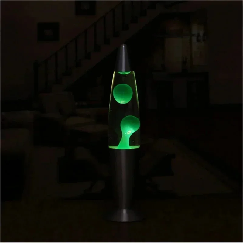 Lava Lamp Metal Base EU Plug Volcano Liquid Mood Light Table Bedroom Party Centerpiece Home Office Gift for Teens Women