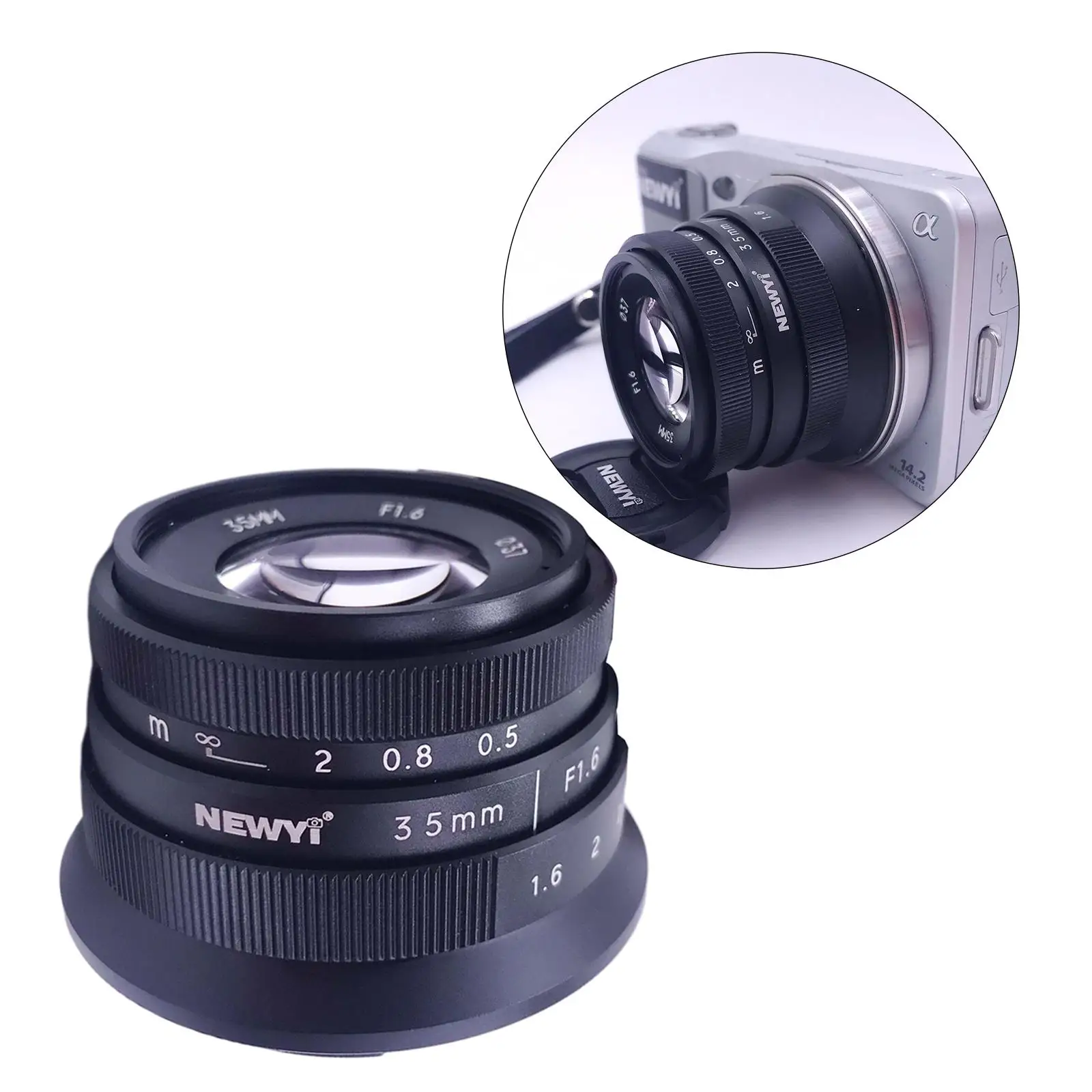 35mm f/1.6 APSC Camera Lens for A6500 A5100 NEX-3 NEX-5 NEX-5T A7II A7S