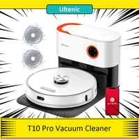 Ultenic T10 Pro Robot Vacuum Cleaner with Self Emptying Station, 4000Pa Suction, Dual SpinPower Mopping, 3.3L Dustbag,  5200mAh