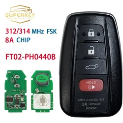 Lonsdor FT02-PH0440B wersja aktualizacji FT11-H0410C 312/314MHz 8A Chip inteligentny klucz dla Toyota RAV4 Avalon