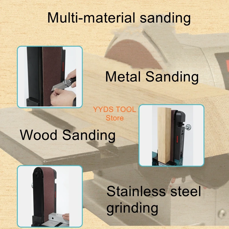 Sanding disc sanding machine polishing and drawing machine electric grinder vertical sander desktop sandpaper grinding machine