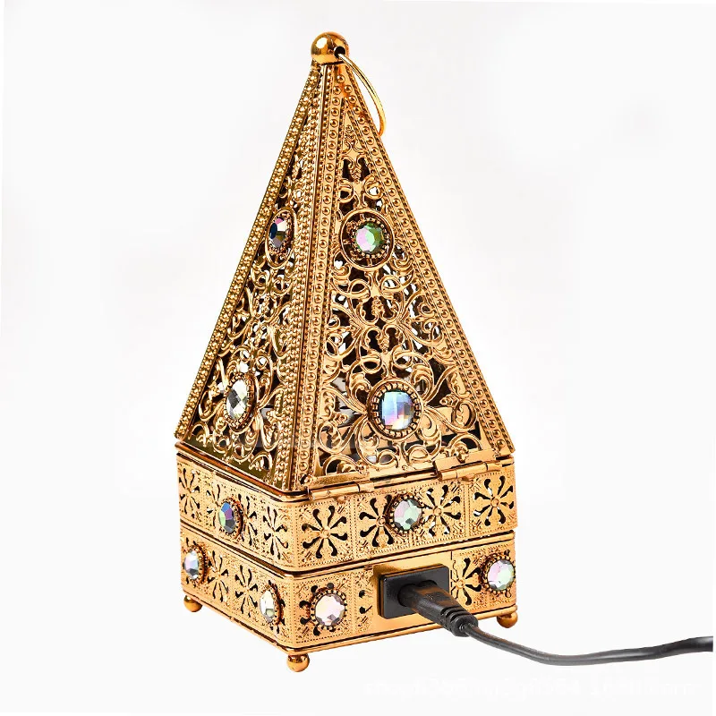 

Electric Incense Burner Plug in Middle East censer Creative Sandalwood Burners Metal Crafts Arabian Home Decorate