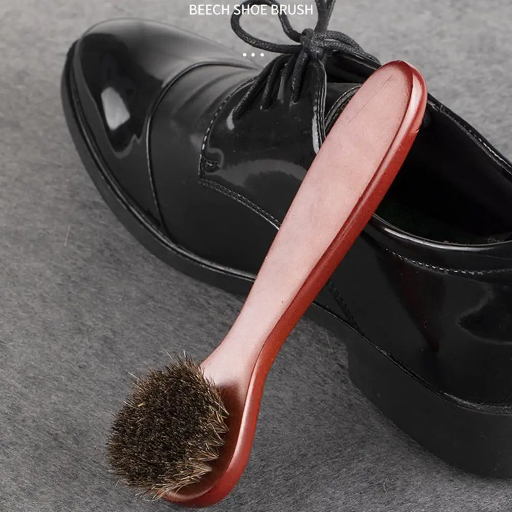 Shoes Scrubbing Brush With Fine Mane Bristle Rounded Head Cleaning Brush For Leather Shoes Sneakers Insole Laundry Supplies