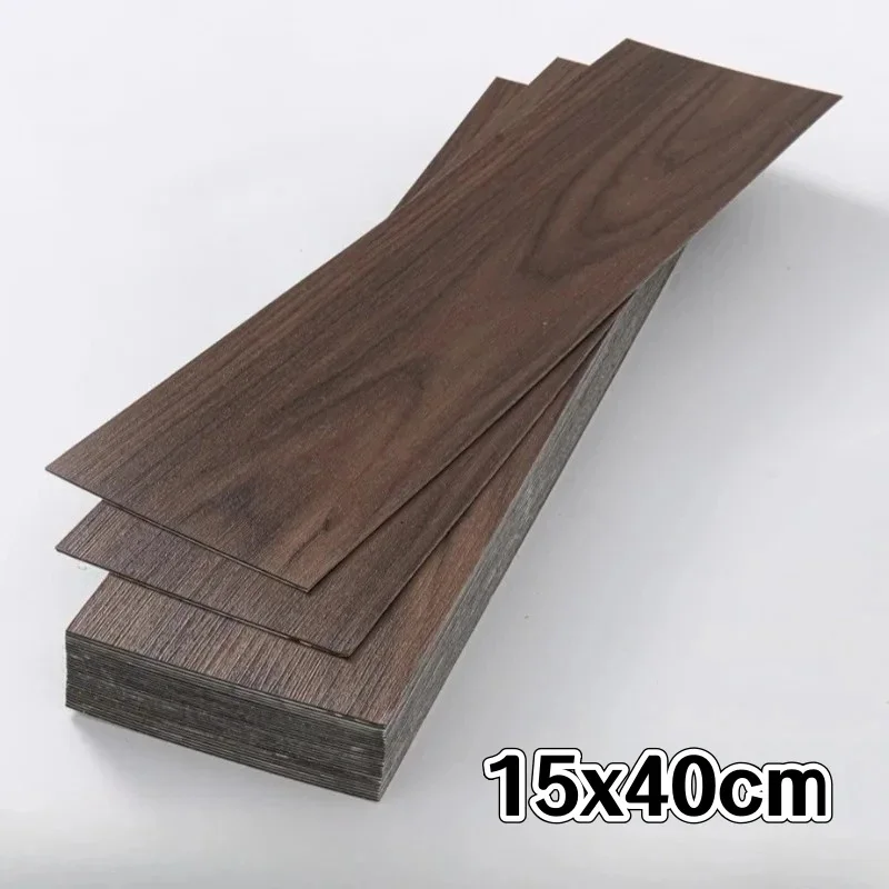 10pcs Natural Wood Veneer Sheets for Marquetry Inlay Laser Engraving & Wood Grain PVC Self-Adhesive Floor Stickers