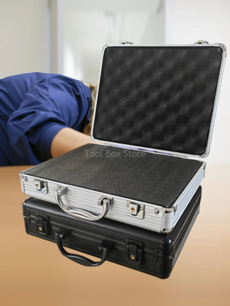 

Aluminum Case Portable Tool Box Instrument Equipment Suitcase Professional Tool Storage Toolbox Organizer Metal Briefcase