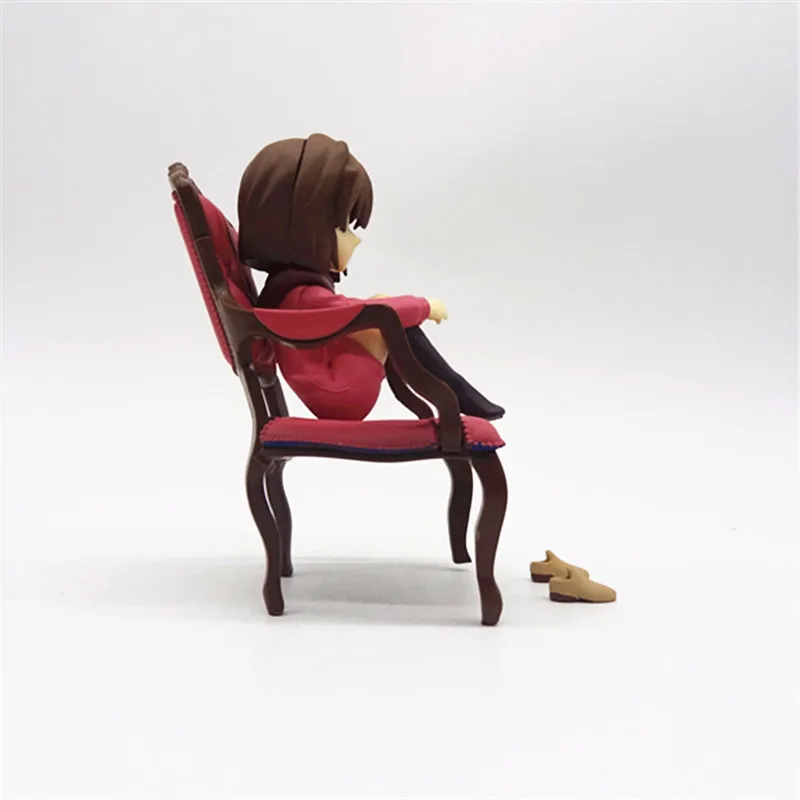 Anime Detective Conan Haibara Ai q-version kawaii Sitting posture Action Figure PVC Model statue Toys Desk Decor Gifts boxed