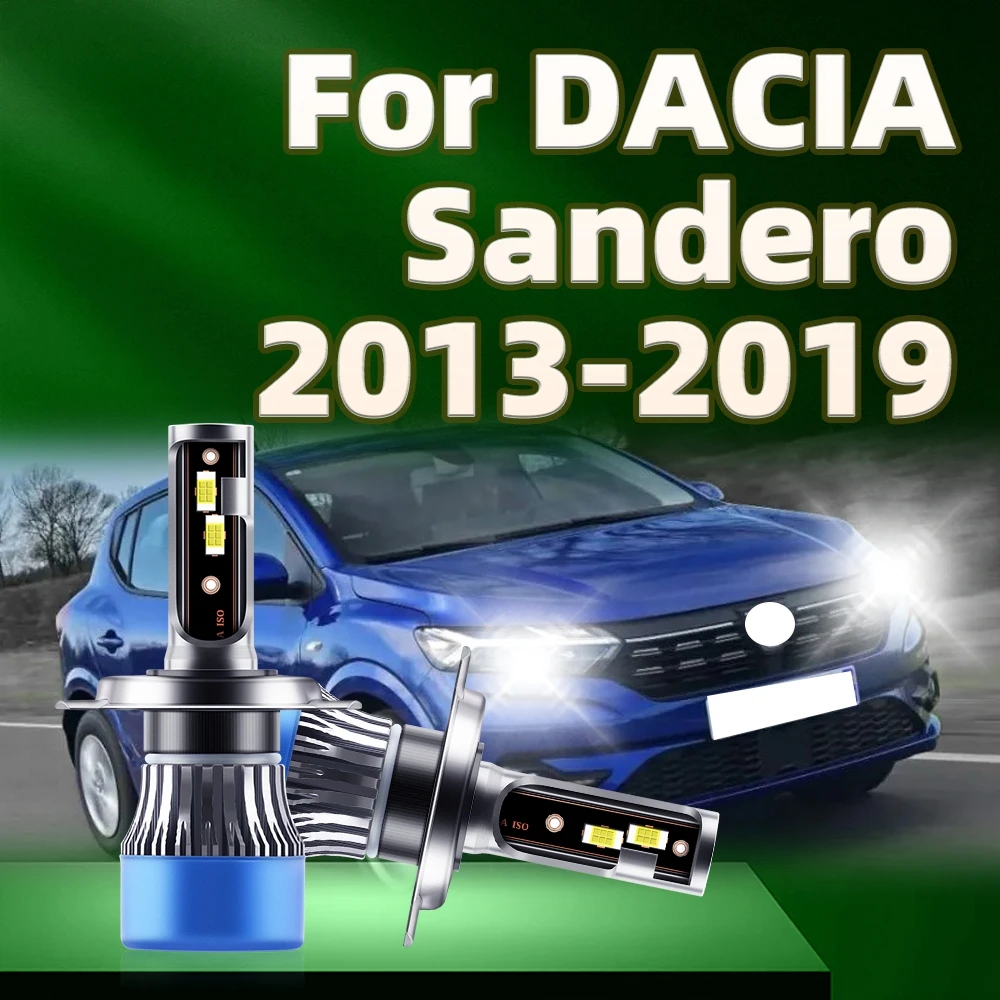 

30000LM LED Car Light 3570 CSP H4 Headlight 6000K White For DACIA Sandero 2013 2014 2015 2016 2017 2018 2019