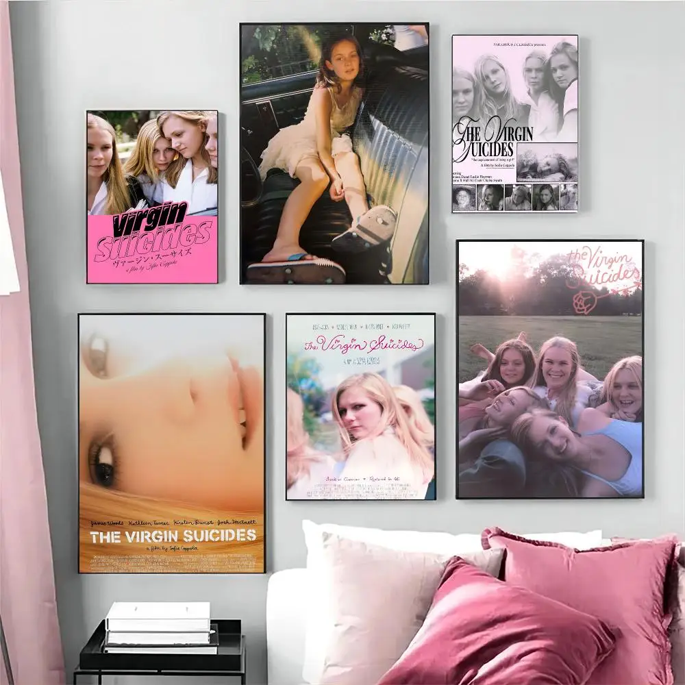 The Virgin Suicides Film Nostalgic Poster Self-adhesive Advanced Aesthetic Printing Paper Wall Art for Living Room Home Decor