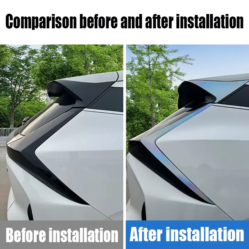 Modification of the exterior decoration of the stickers on both sides of the rear spoiler and tail wing For Geely Boyue L 2023