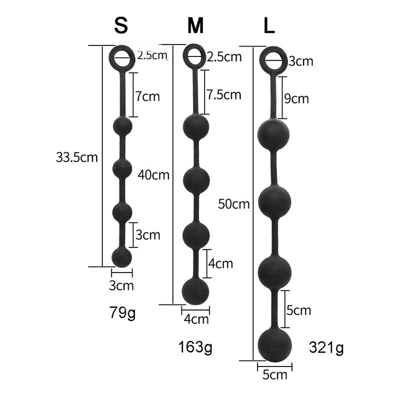 큰 실리콘 항문 구슬 공 엉덩이 플러그 Anus Masturbator Dilatodor 확장기 전립선 마사지 성인 에로틱 한 섹스 토이 여성을위한
