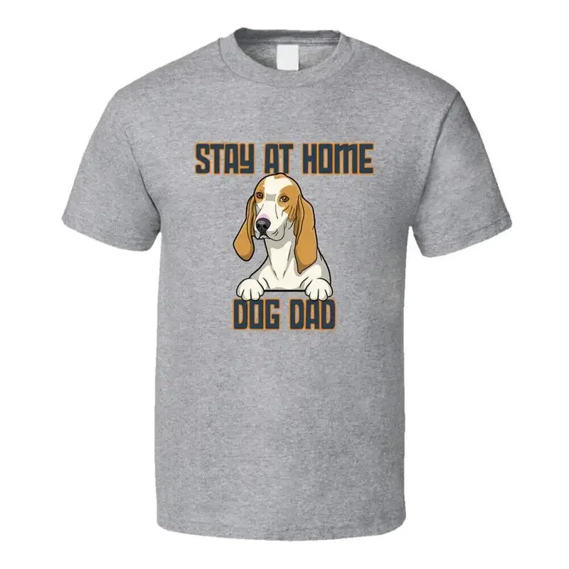 Porcelaine Hound At Home Dog Dad Father's Day T Shirt