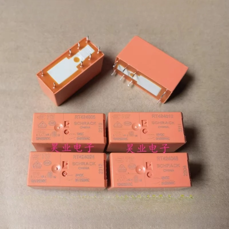 1pcs/lot 100% original genuine relay:RT424012 RTE24012 RT424024 RTE24024 RT424005 RT424048 RT424110 RT42E730 230VAC 8A 8 pin