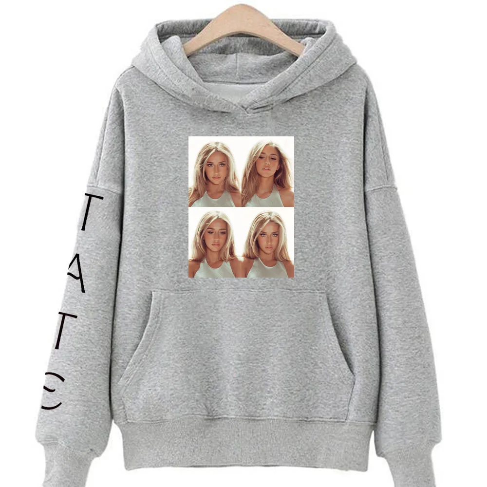 Image of Tate McRae Mind Pullover Hoodie Mode Lässige Kapuzenpullover Damen Herren Langarm Kapuzen-Sweatshirts Streetwear Pullover Trendige Oberteile