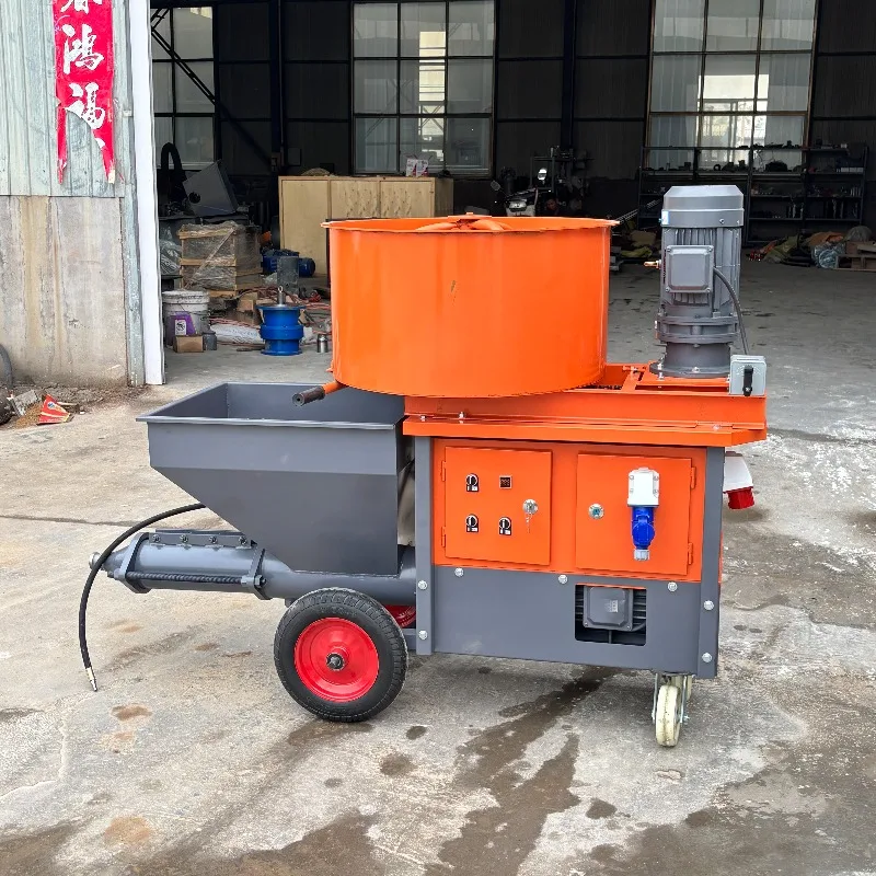 Flexible Plaster Spray Machine Portable Cement Pump System for Interior Wall Coating Renovation and Repair Projects