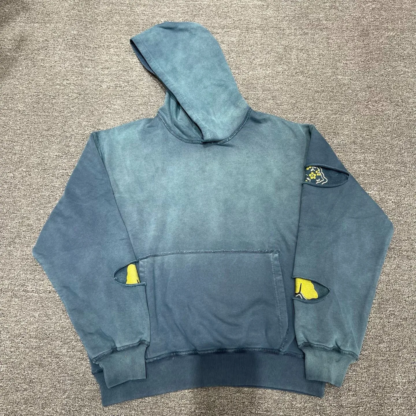 Kapital Kountry Smilie Patch Reversible Both Sides Clothes Make Old Hoodies for Men