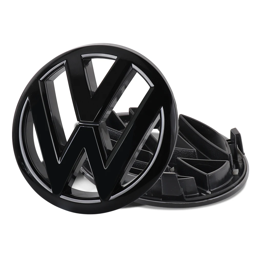 2Pcs Chrome Car Front Radiator Grille Emblem +Rear Trunk Lid Badge Auto Emblem For Volkswagen VW 2010-2013 GOLF 6(MK6) GTI MK5
