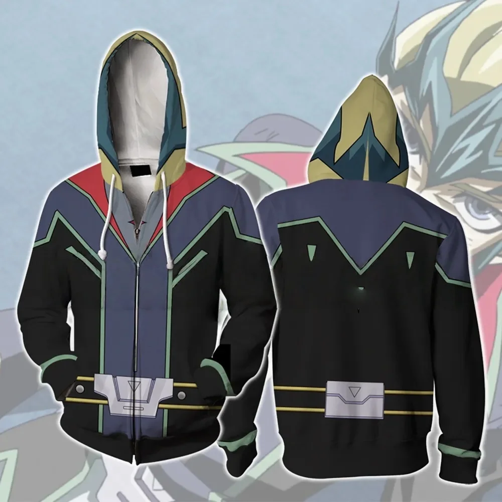 أنيمي سانت سيا ثلاثية الأبعاد طباعة هوديس الرجال النساء الشارع الشهير المتضخم بلوزات تأثيري قلنسوة بسحاب الذكور تأثيري سترة معطف #5